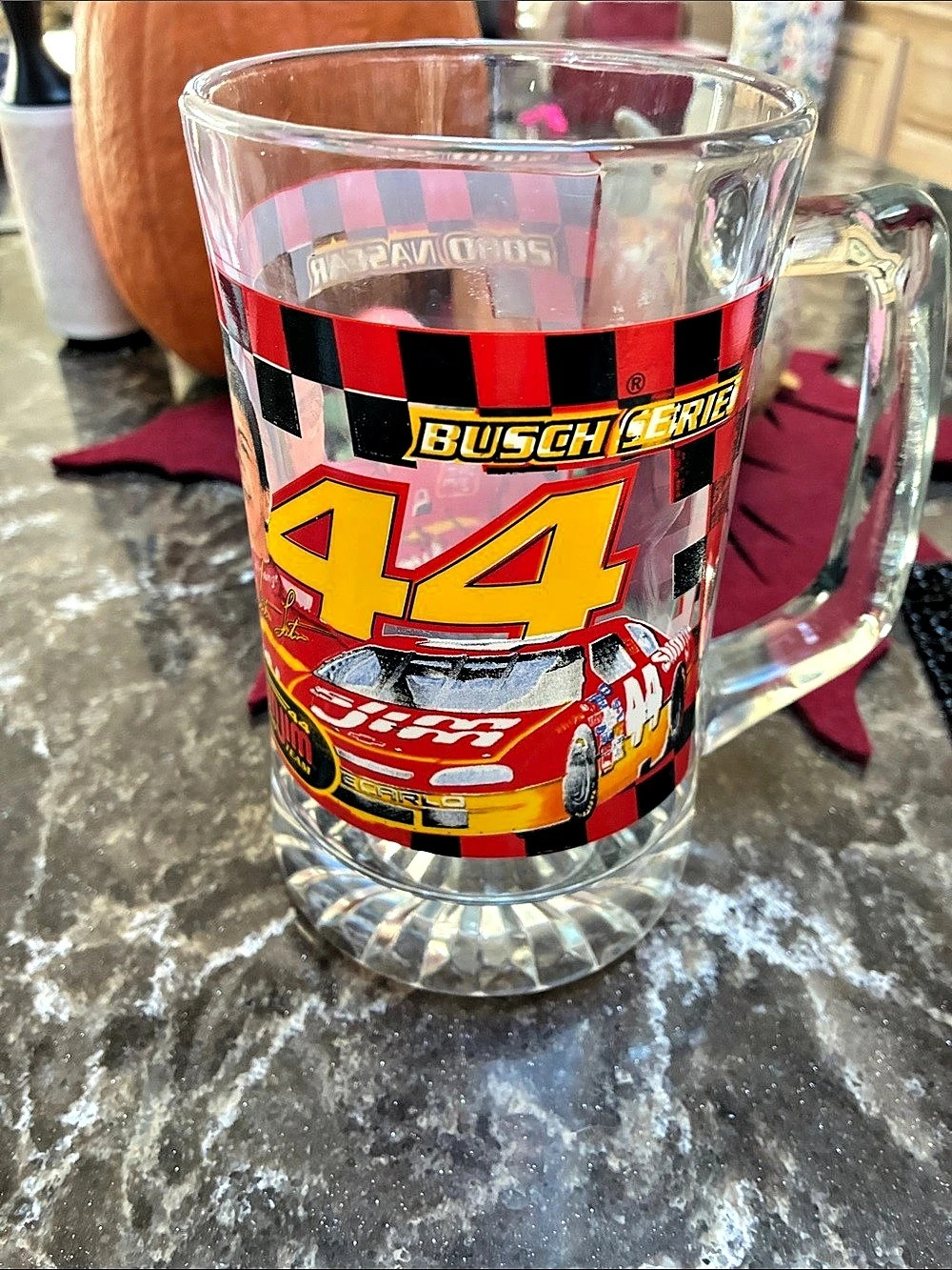 NASCAR 2000 NASCAR Busch Series Slim Jim 44 Glass Mug 2000 Busch Series Slim Jim